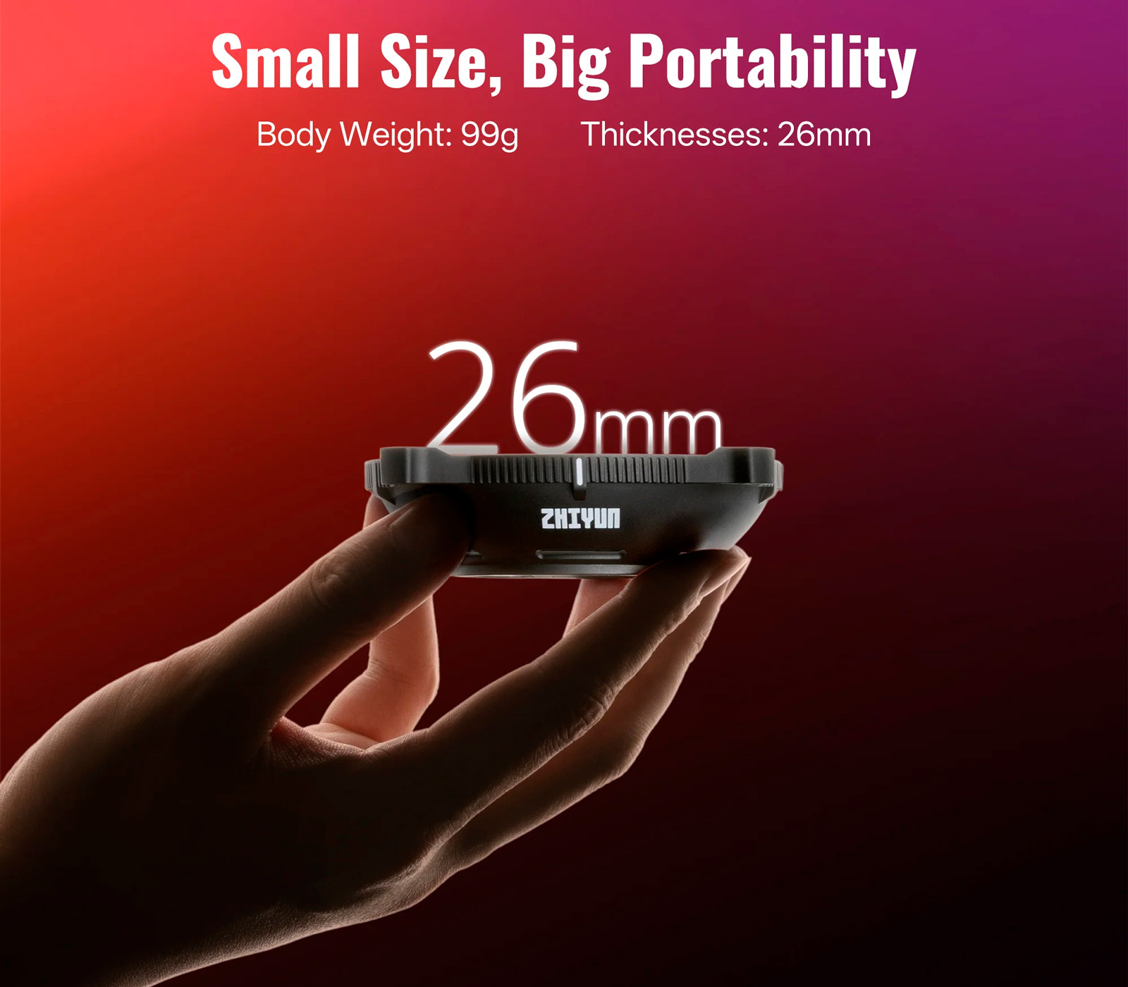 Линзовый рефлектор Zhiyun EX1H34 Mini Lens Reflector, ZY Mount