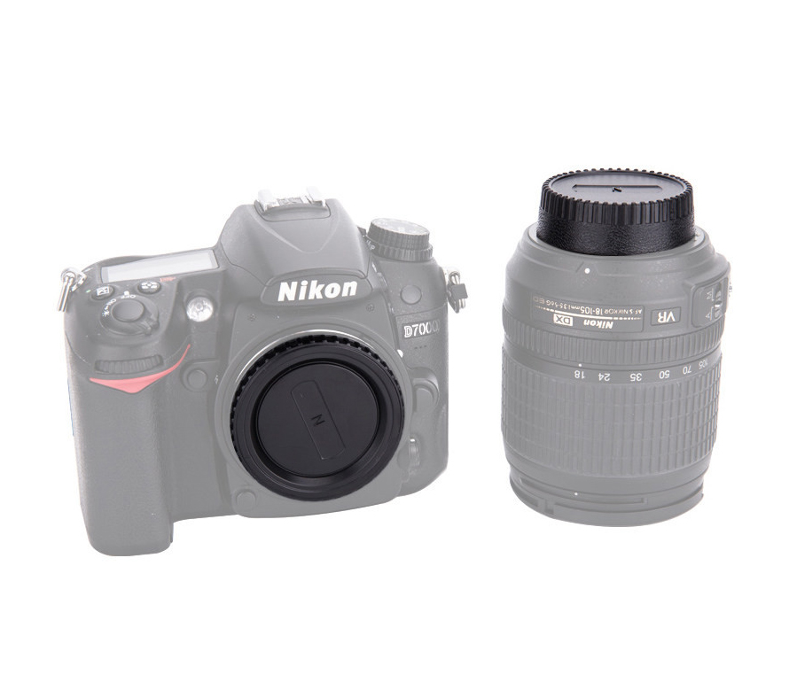 Комплект крышек JJC L-R2, для Nikon F (на корпус камеры, на объектив задняя)