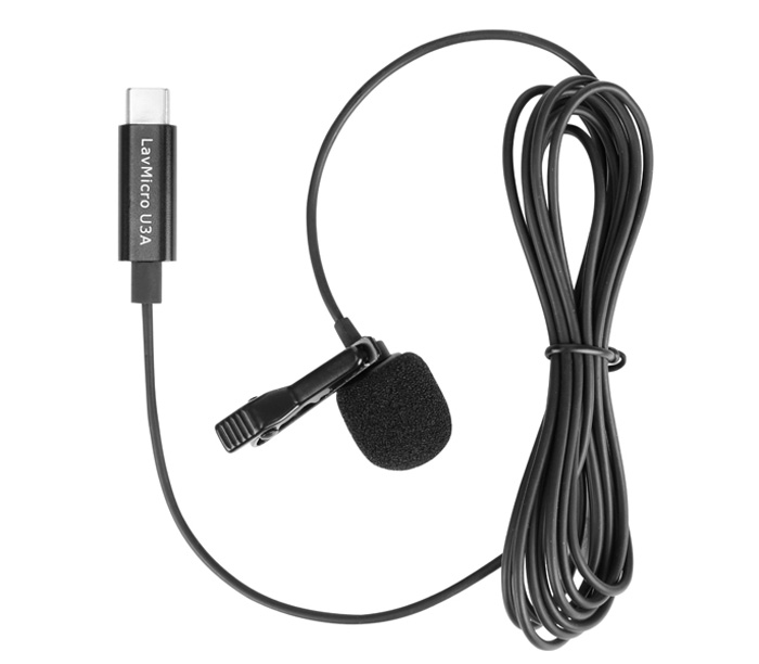 Микрофон Saramonic LavMicro U3A, петличный, с кабелем 2 м, USB-C