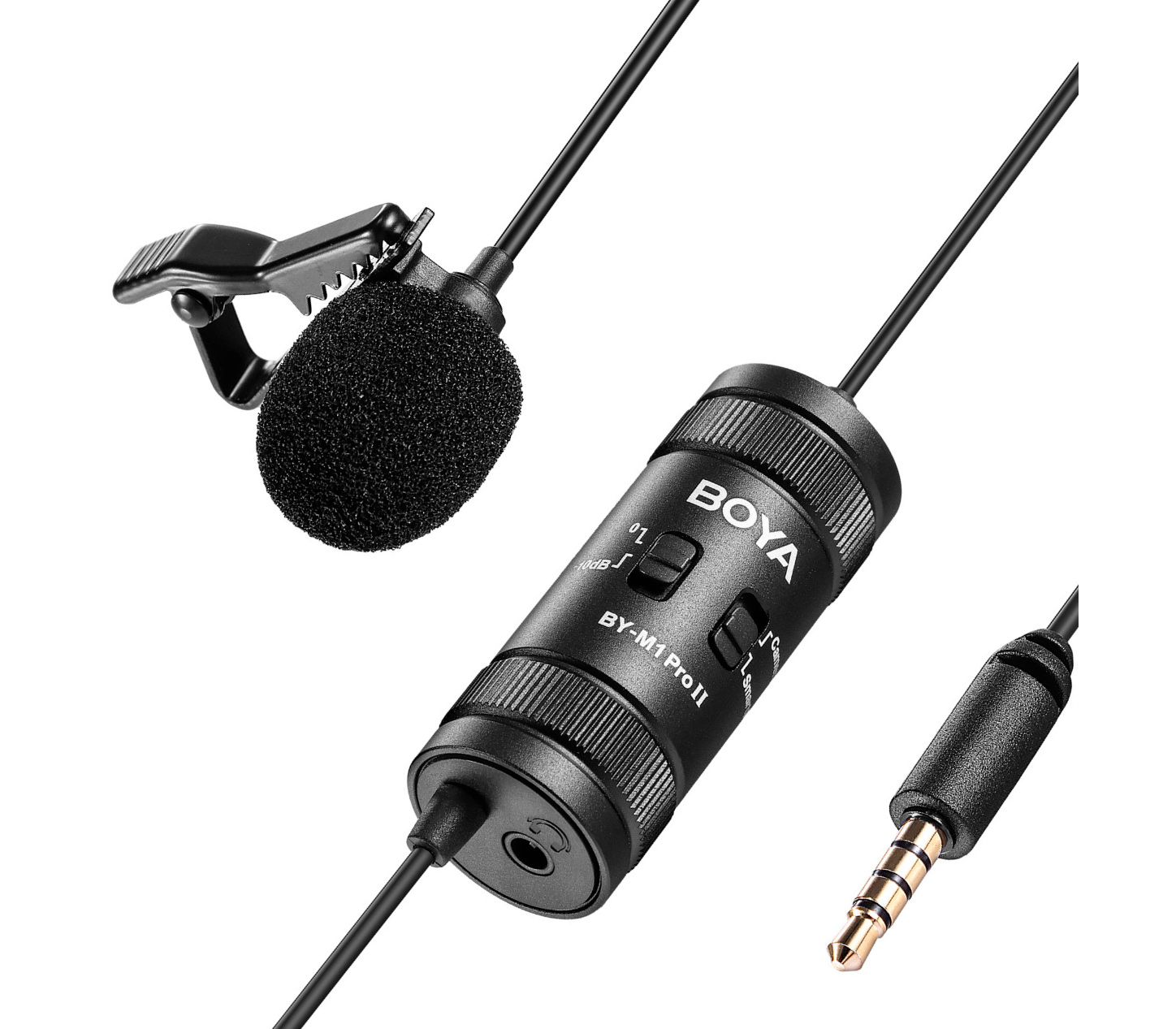 Микрофон Boya BY-M1 Pro II, петличный, всенаправленный, 3.5 мм TRS / TRRS (уцененный)