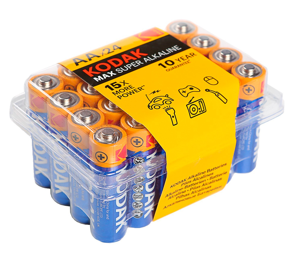 Батарейки Kodak MAX AA LR06-24, 24 шт.