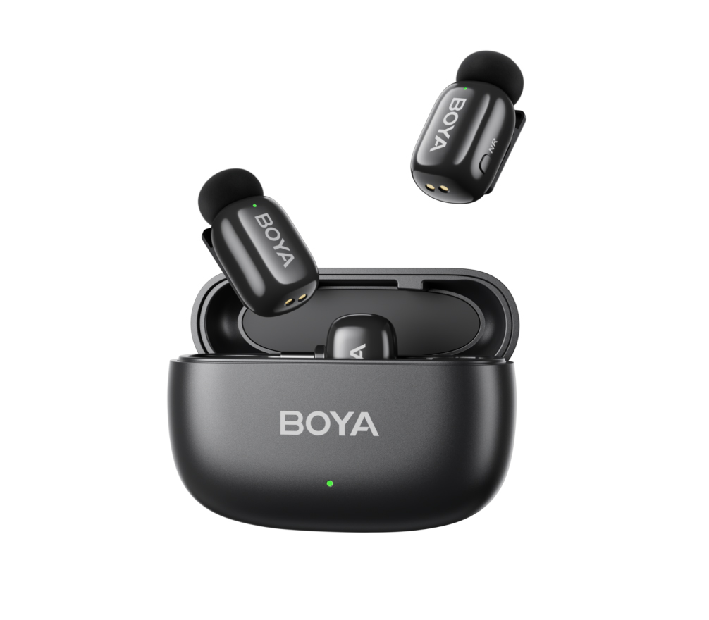 Беспроводная система Boya Mini-12, 2.4 ГГц, TX+TX+RX+RX, USB-C, Lightning, кейс (уцененный)
