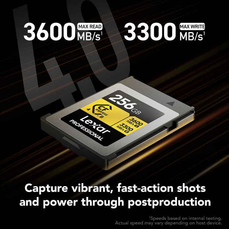 Карта памяти Lexar CFexpress Type B 256GB Gold 4.0 (R3600/W3300)