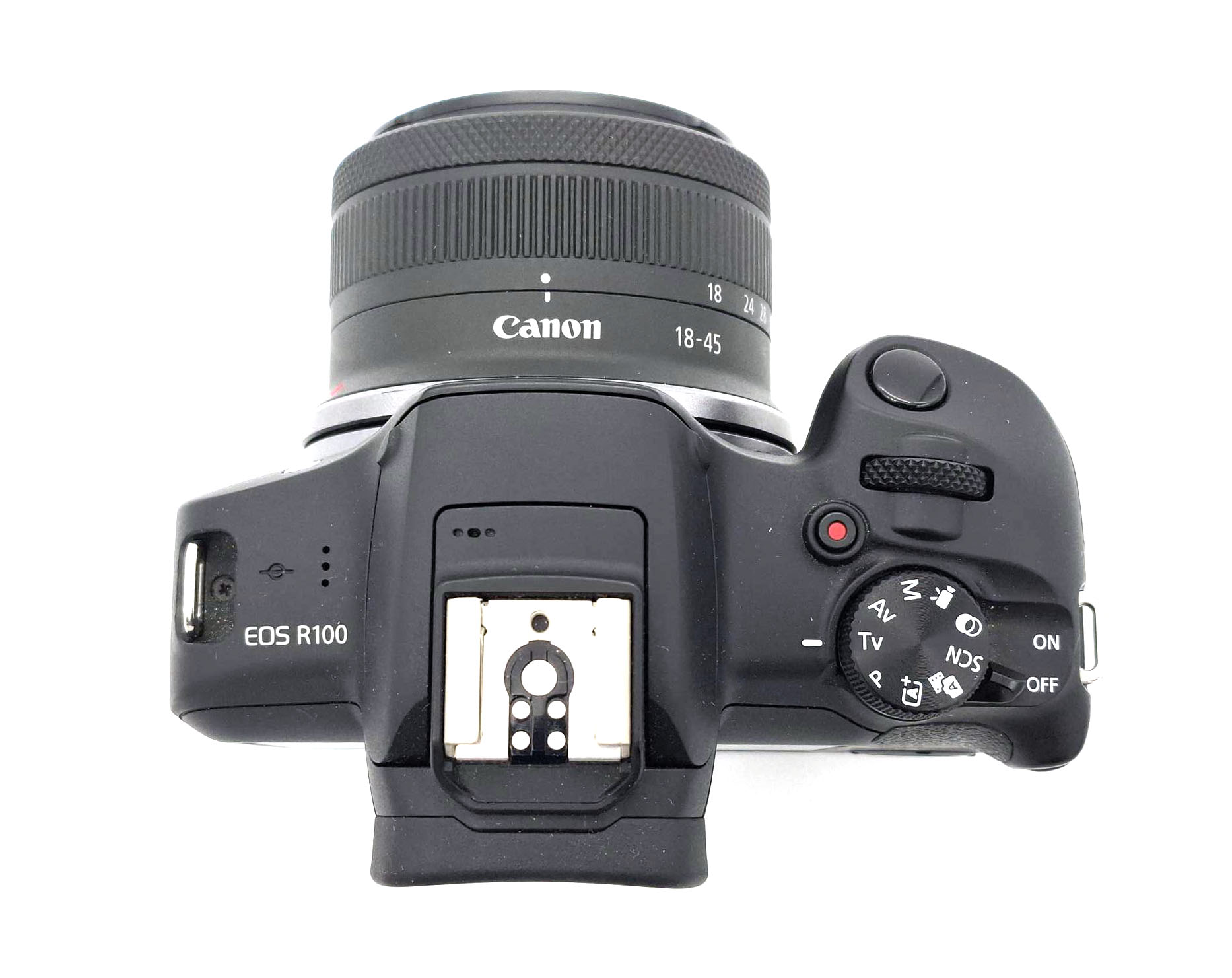 Беззеркальный фотоаппарат Canon EOS R100 Kit RF-S 18-45mm IS STM (состояние 5-) (б/у)
