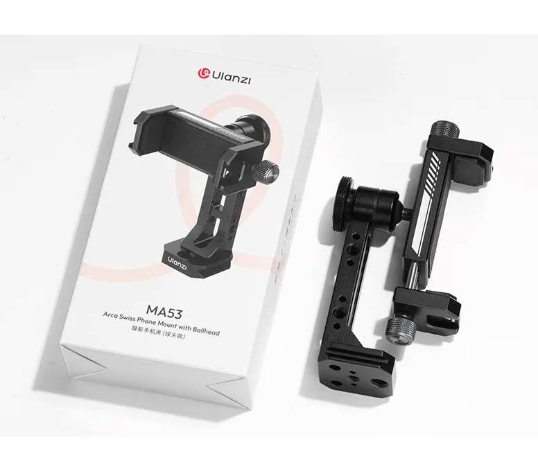 Держатель для телефона Ulanzi MA53, поворотный, с 2 башмаками, Arca Swiss