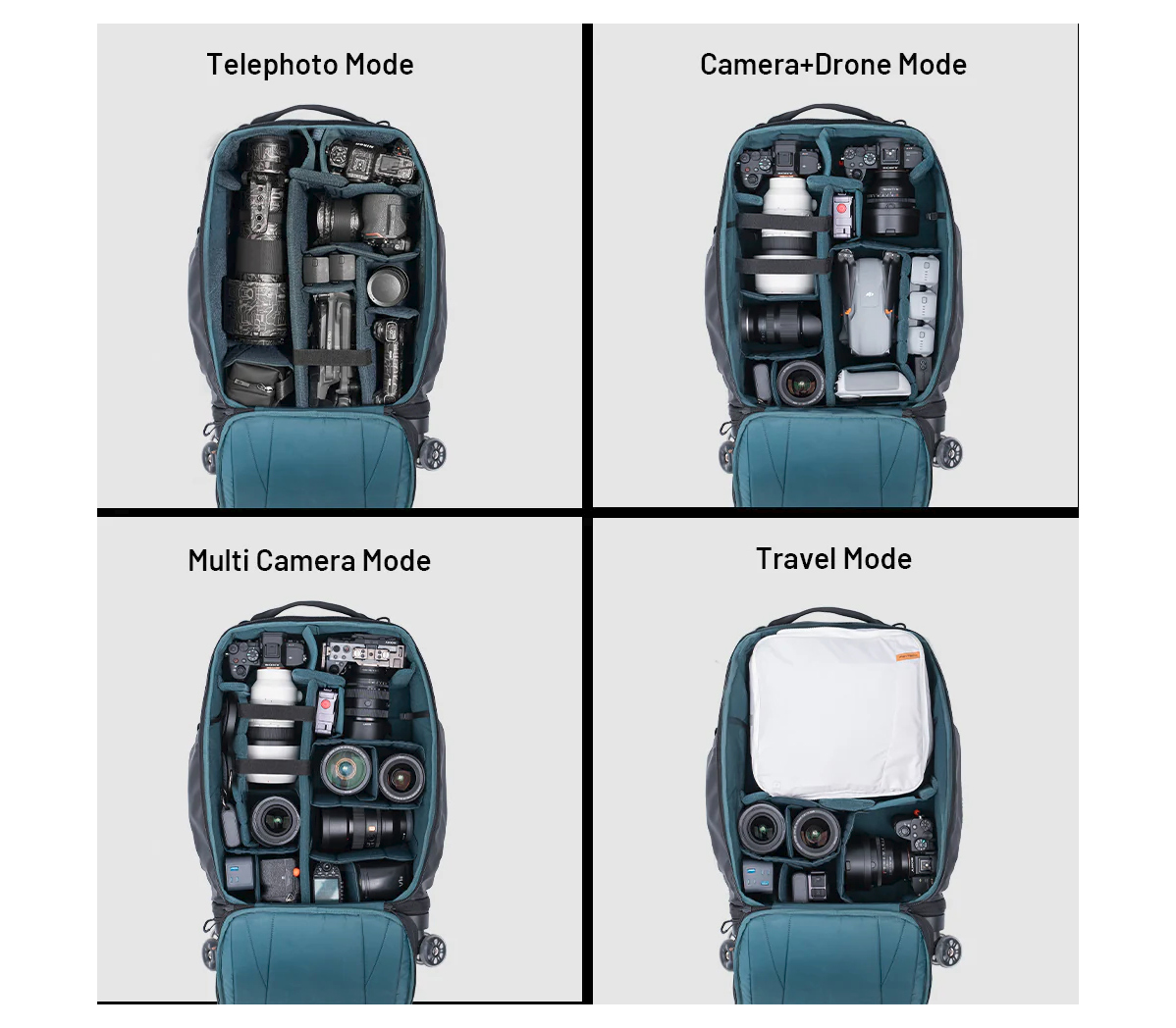 Сумка на колесах PGYTECH Roller Camera Backpack + рюкзак 2 в 1