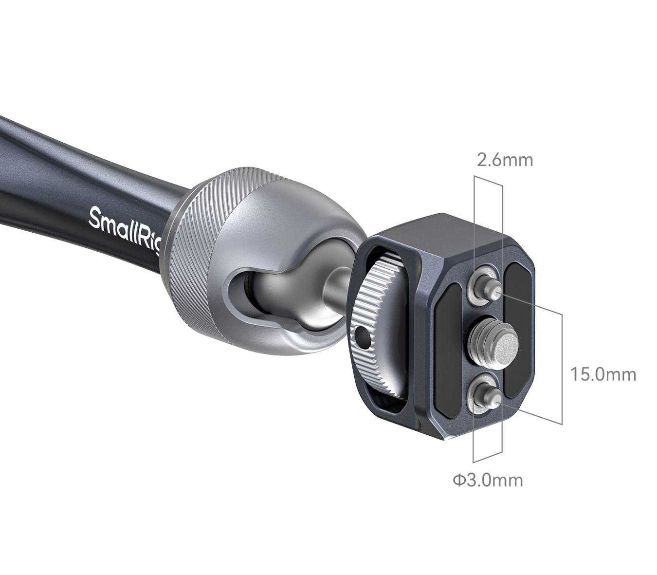Шарнирный кронштейн SmallRig 4900 10" Rosette Magic Arm, винты ARRI 3/8", 28 см, до 3 кг (уцененный)