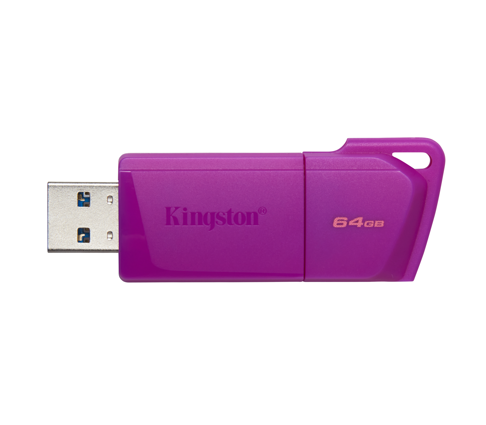 Накопитель Kingston USB3.2 Flash 64GB DataTraveler Exodia M - Neon, фиолетовый