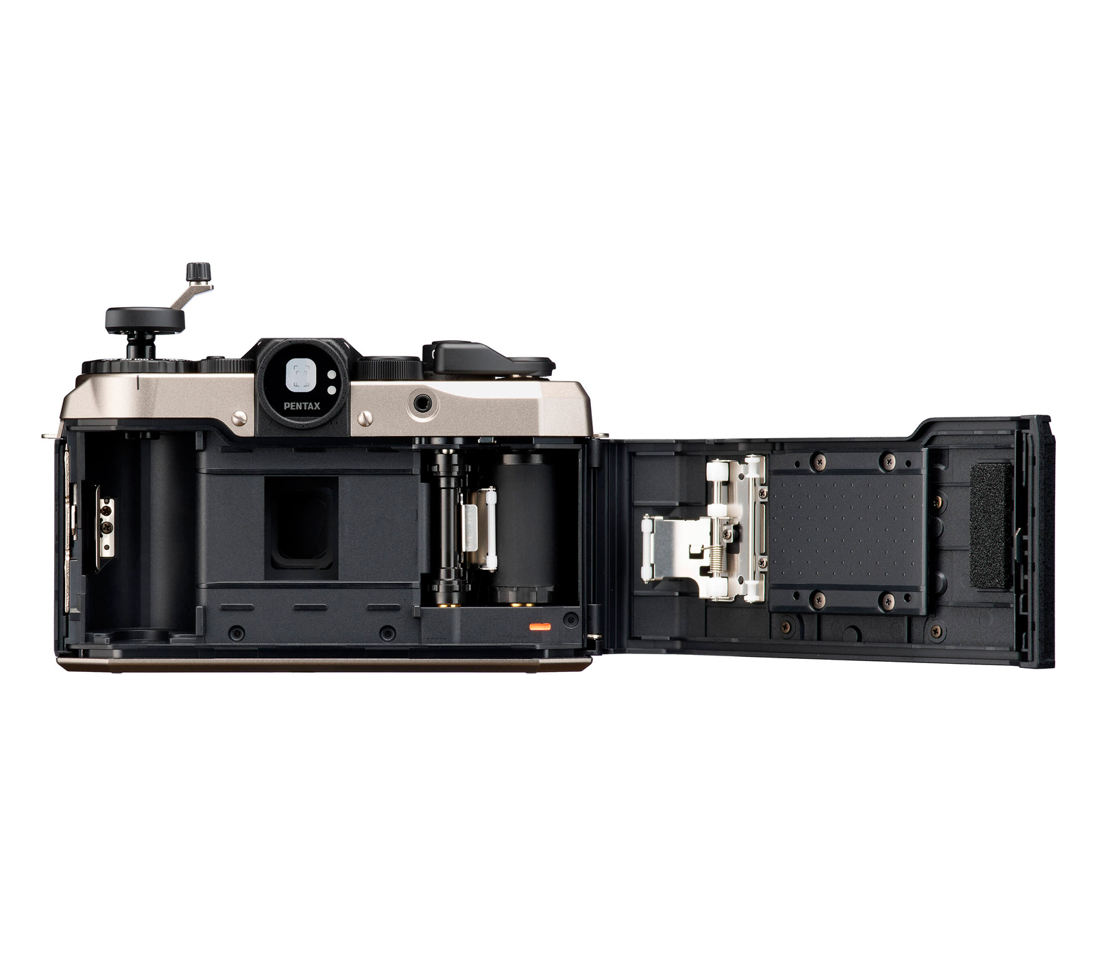 Компактный фотоаппарат Pentax 17, темное серебро