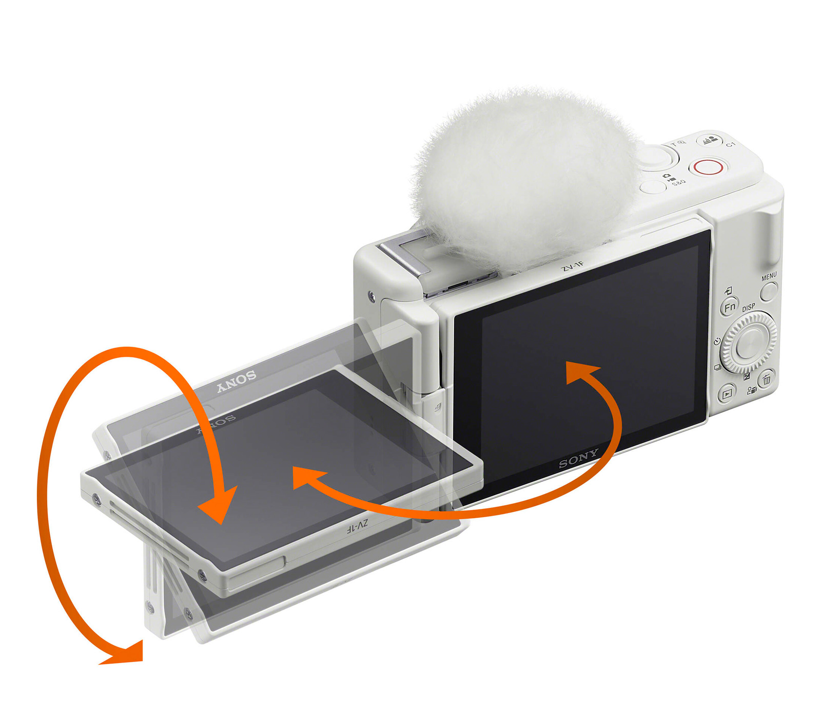 Компактный фотоаппарат Sony ZV-1F, белый