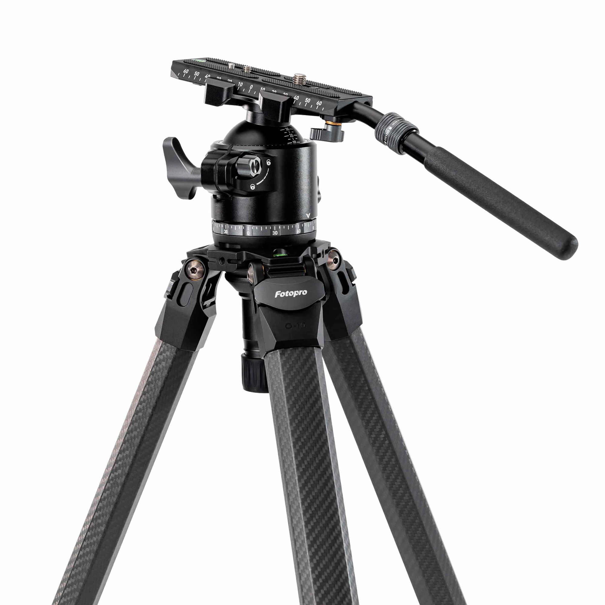 Штатив Fotopro Origin O-10, голова MH-13Q, серый, карбоновый, до 8 кг
