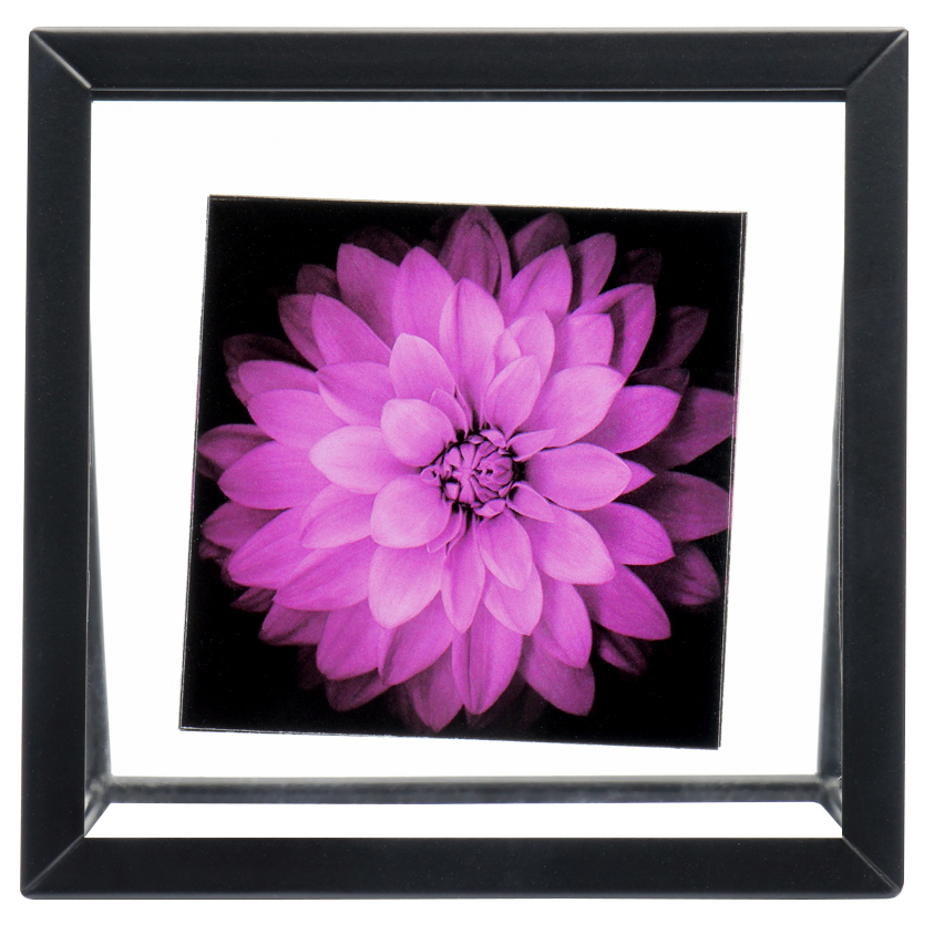 Фоторамка Fotografia 10x10 см, металл и стекло, черная (FFM-5400)