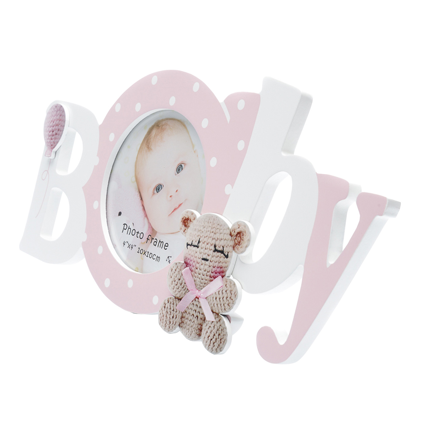 Фоторамка Fotografia FFL-803, 10x10 см, "Baby", розовая