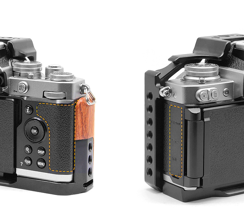 Клетка Puluz PU3112B Wood Handle Camera Cage для Nikon Z fc, черная