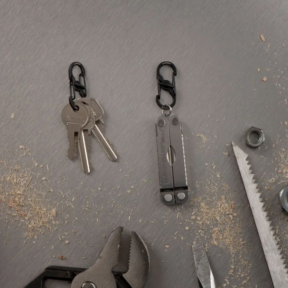 Карабин Nite Ize S-Biner MicroLock, черный