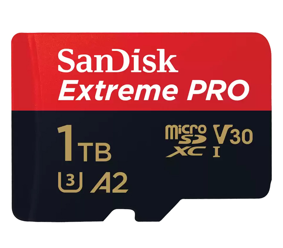 Карта памяти SanDisk MicroSDXC 1TB Extreme Pro UHS-I  A2 V30 U3 200/140MB/s + SD-адаптер