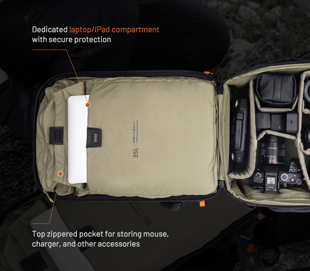 Рюкзак PGYTECH OnePro Focux 35L, цвет Fern Green