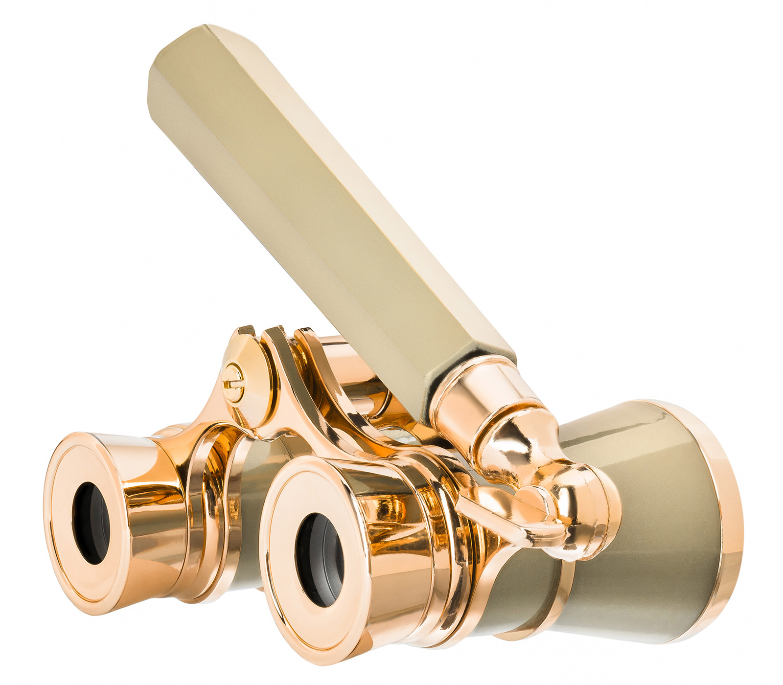 Театральный бинокль-лорнет Levenhuk Broadway 325E, золотистый