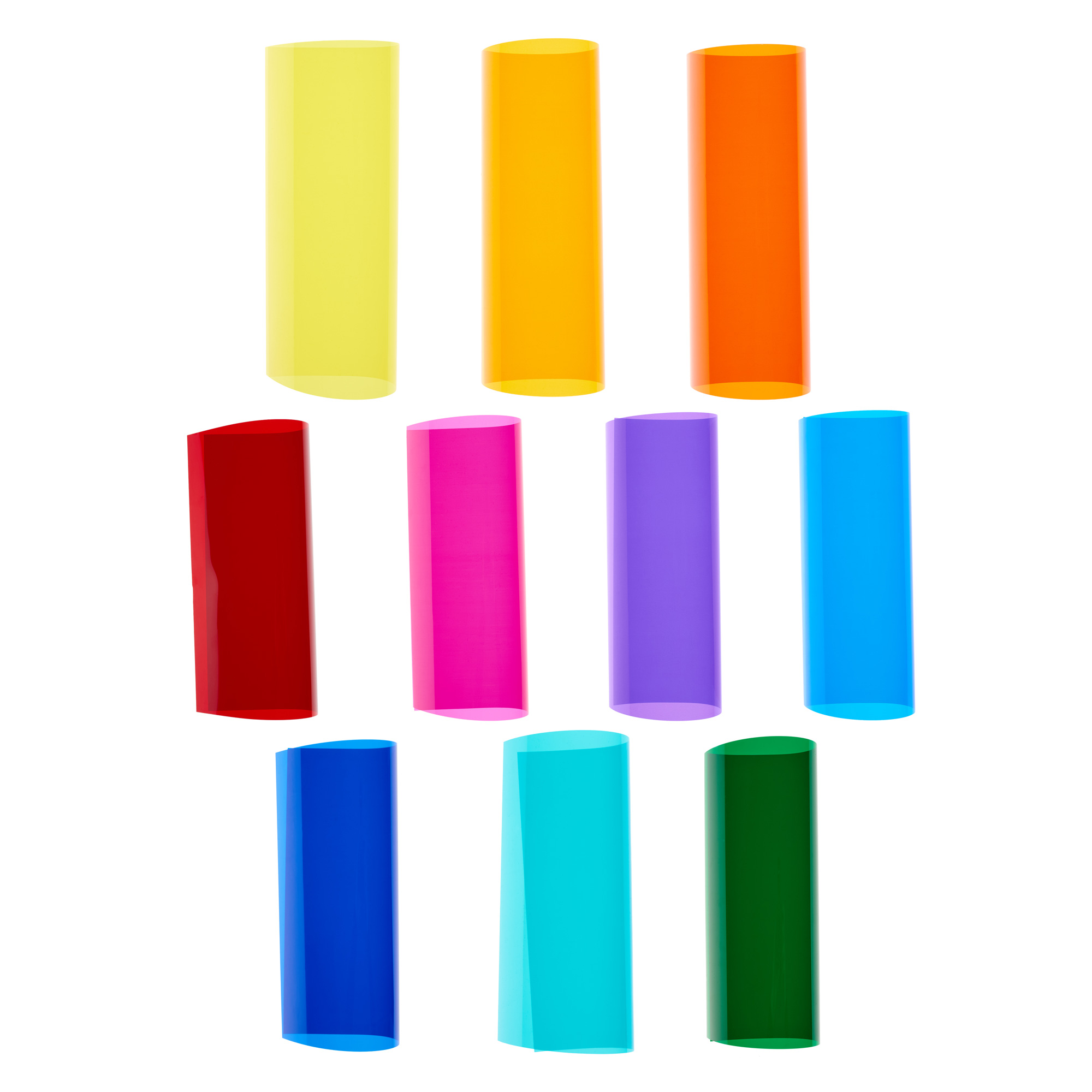 Набор гелевых светофильтров primary color 20x20 см, 10 основных цветов