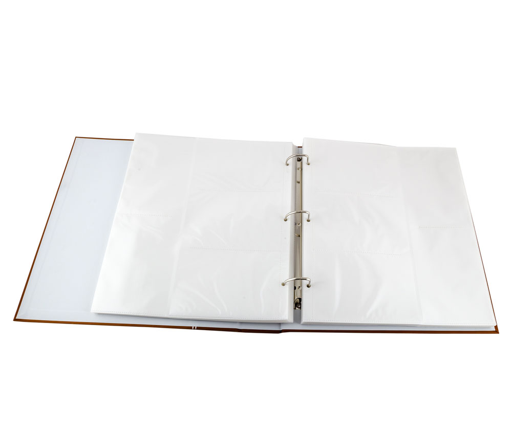 Фотоальбом Мирам 500 фото 10х15 см., пластиковые листы на кольцах оранжевый