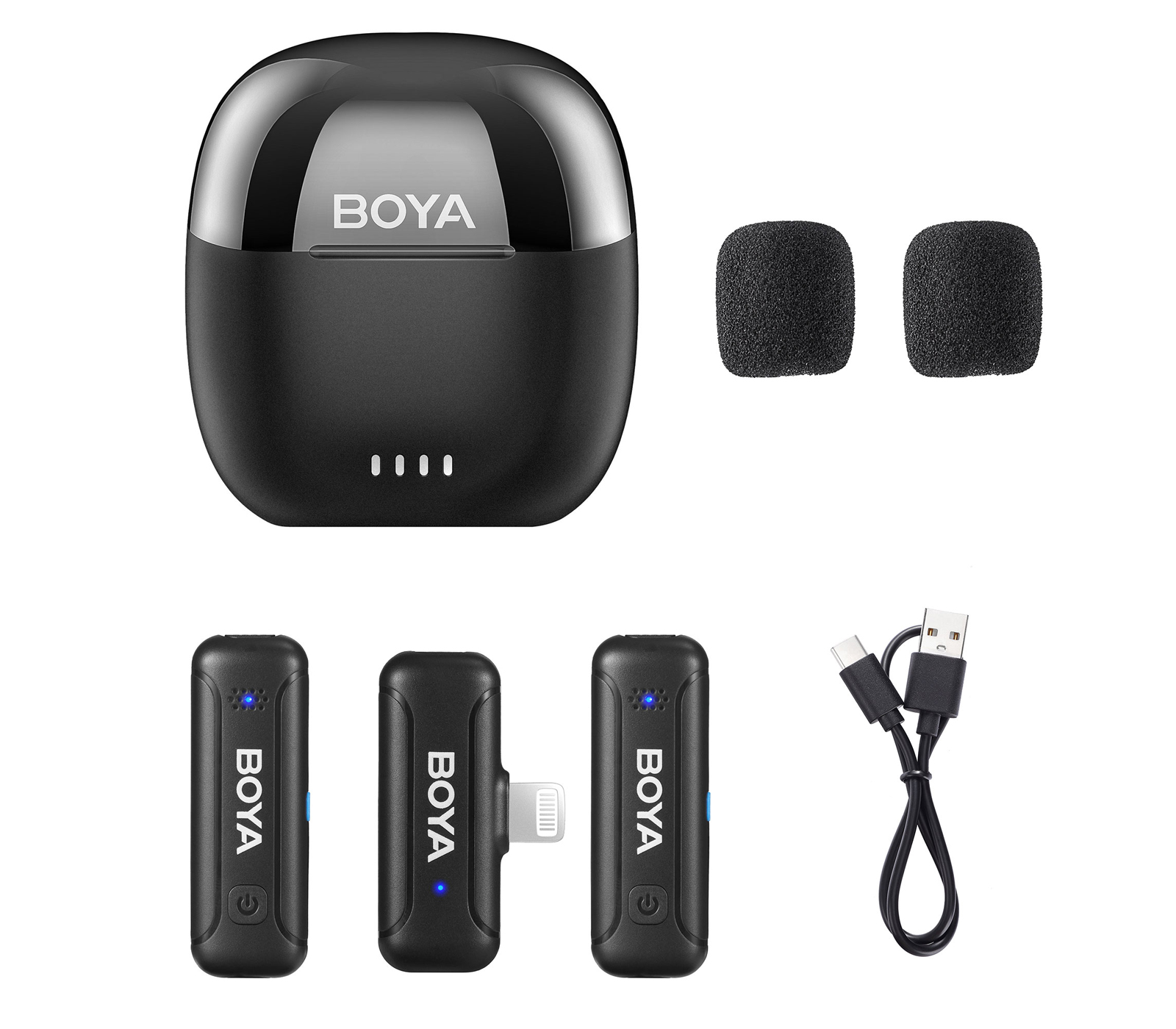 Беспроводная система Boya BY-WM3T-D2, двухканальная, 2.4 ГГц, TX+TX+RX, Lightning (уцененный)