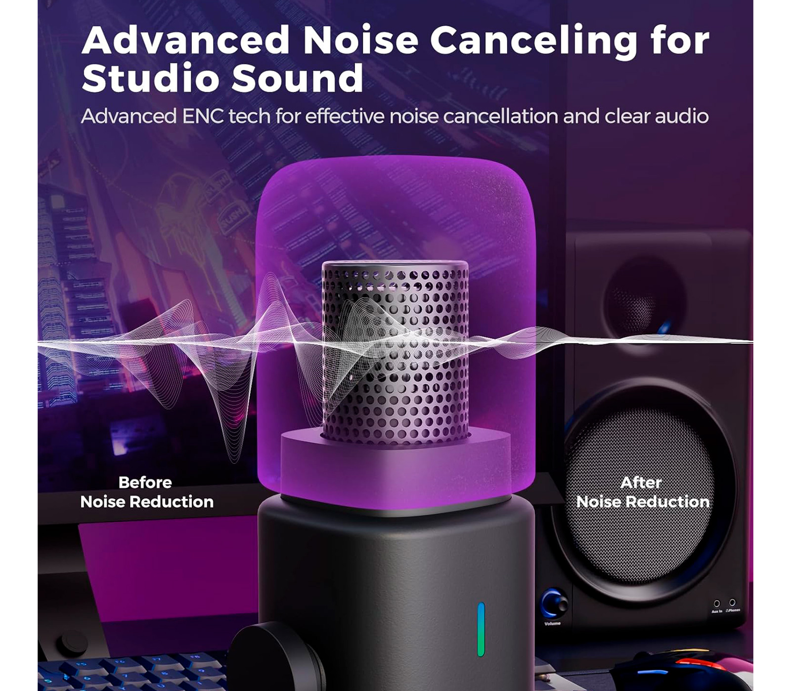 Микрофон Nearity NearStream AM25X, настольный, USB-C / XLR