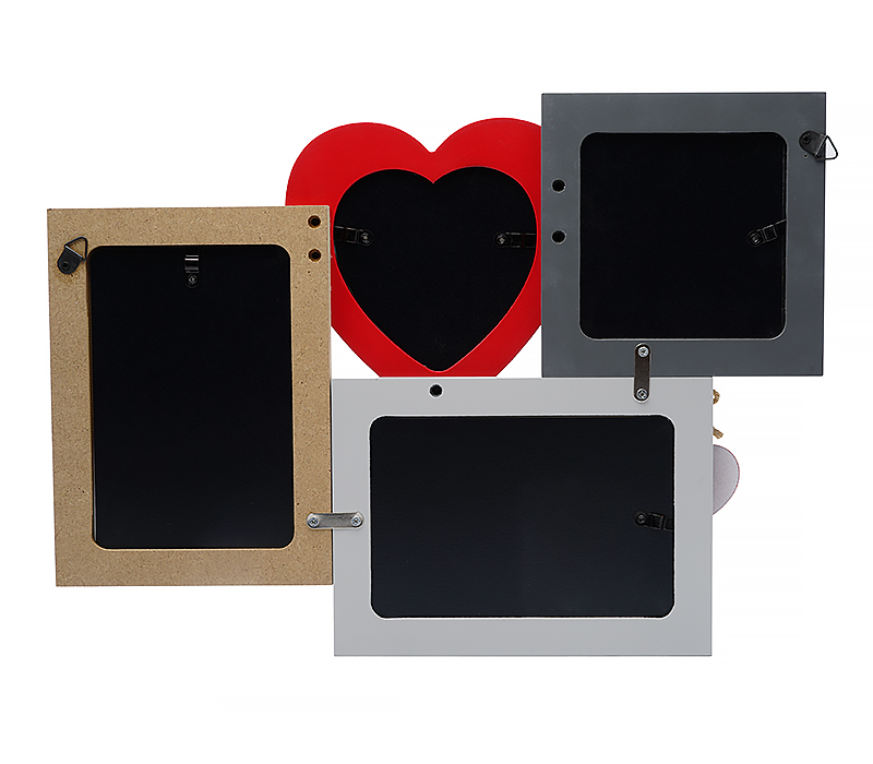 Мультирамка Fotografia MDF 4 фото Романтика (2х 10х15 см + 2х 10x10 см)