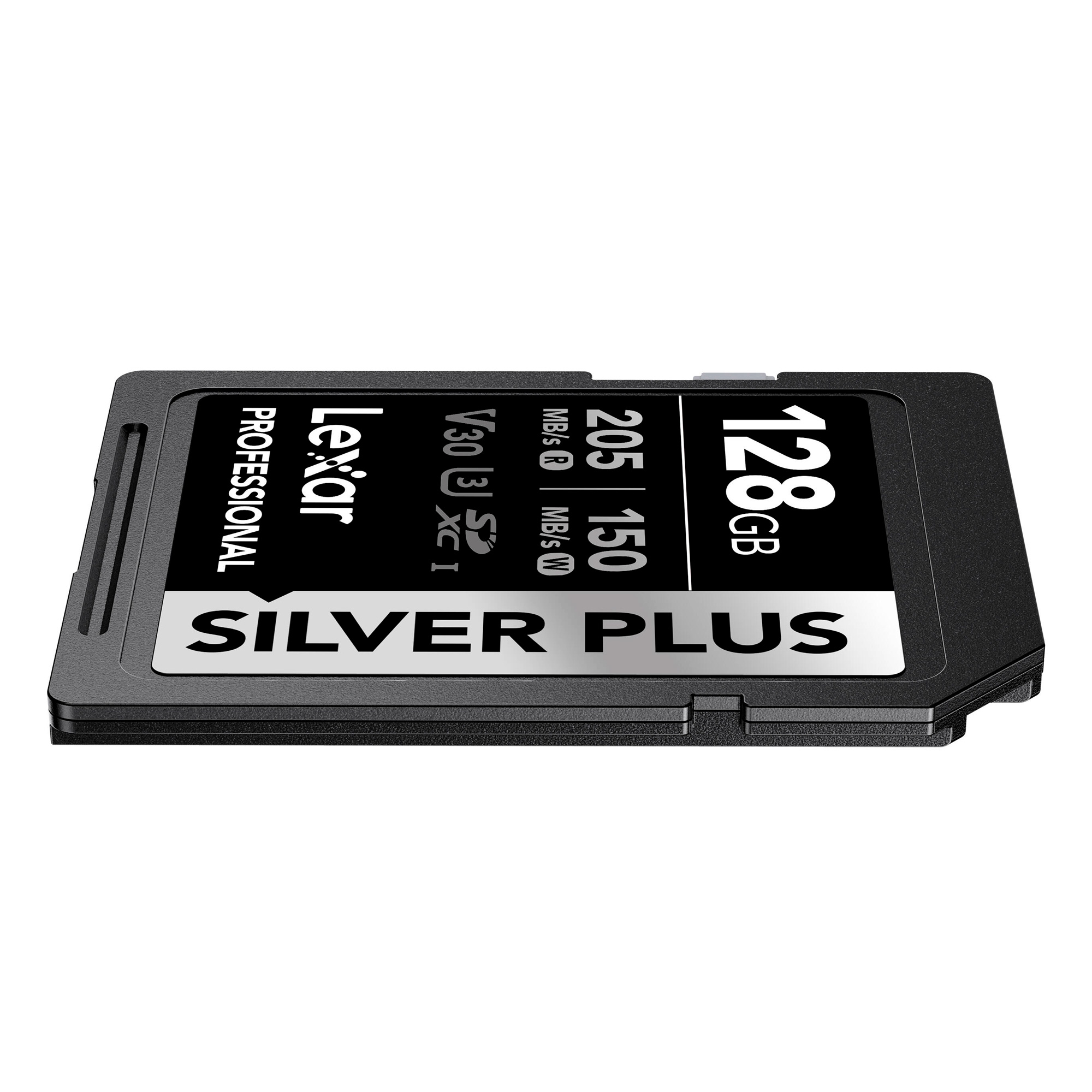 Карта памяти Lexar SDXC 128GB Professional Silver Plus UHS-I U3 V30 (205/150 MB/s)