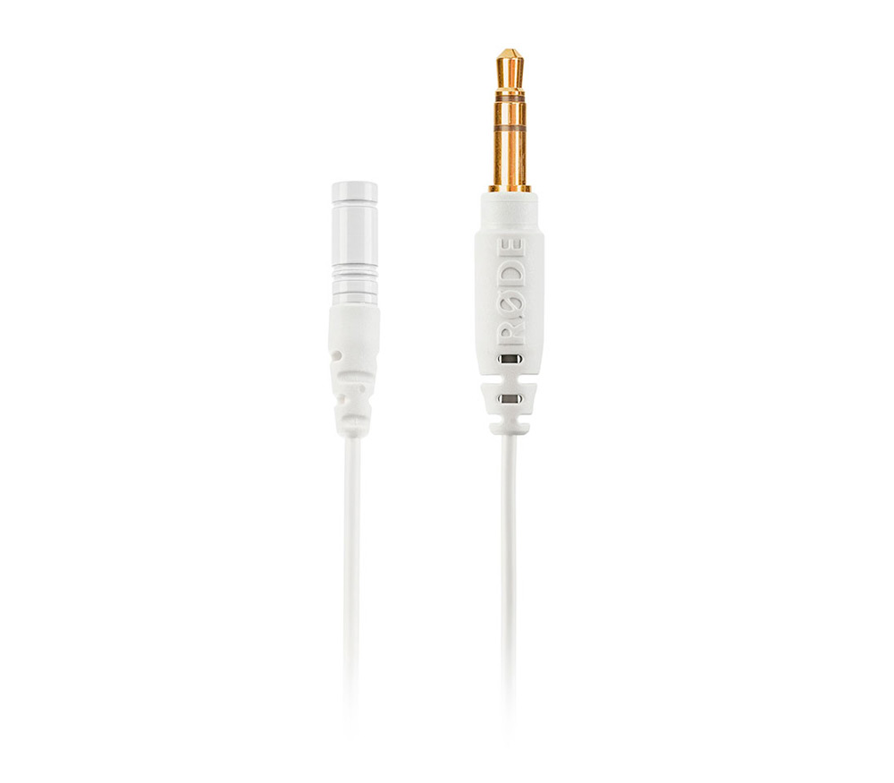Петличный микрофон RODE Lavalier GO White, c разъёмом TRS 3,5мм, белый (уцененный)