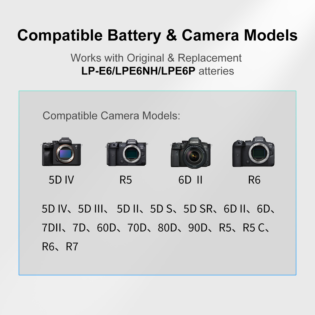 Зарядный кейс Kingma BM071-LPE6 для 2х Canon LP-E6, черный