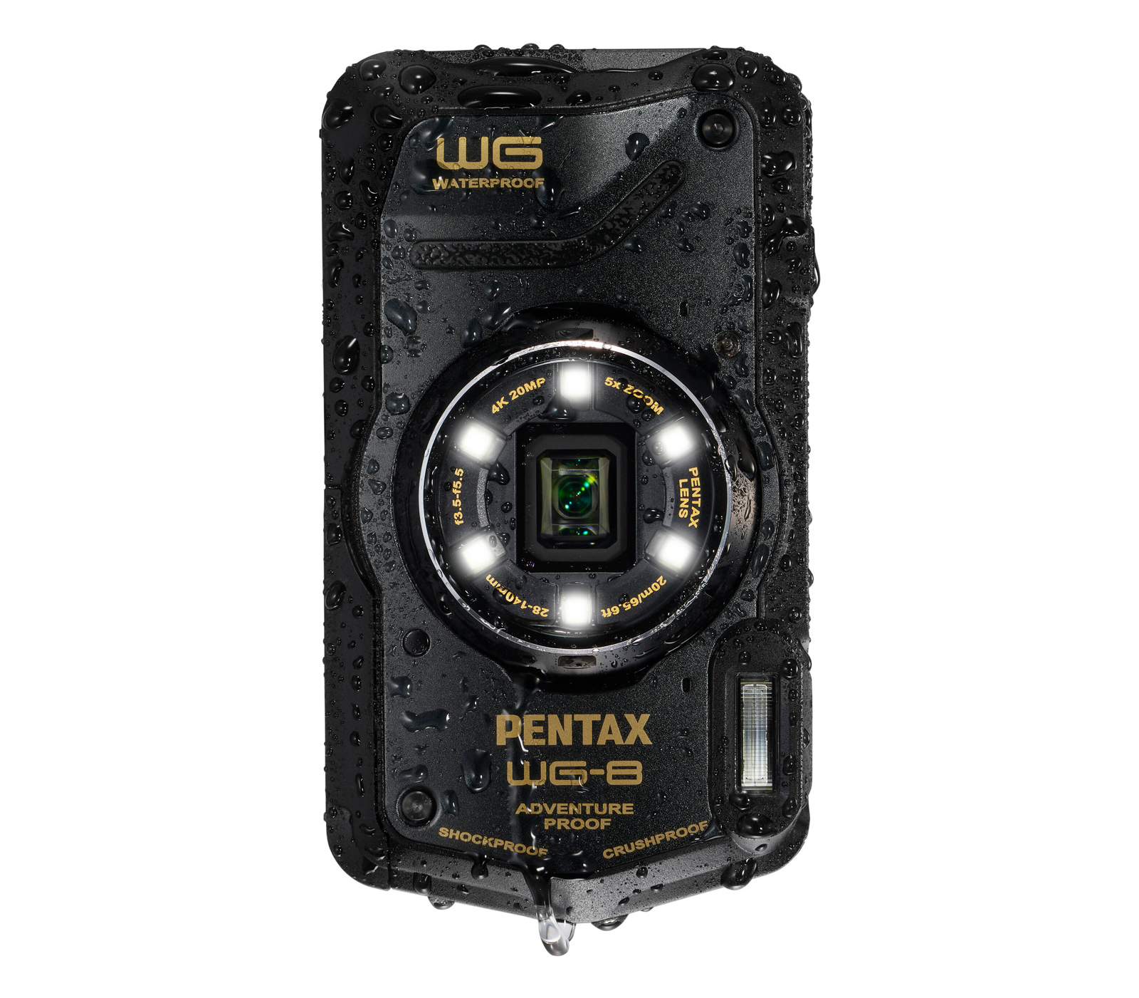 Компактный фотоаппарат Pentax WG-8 черный