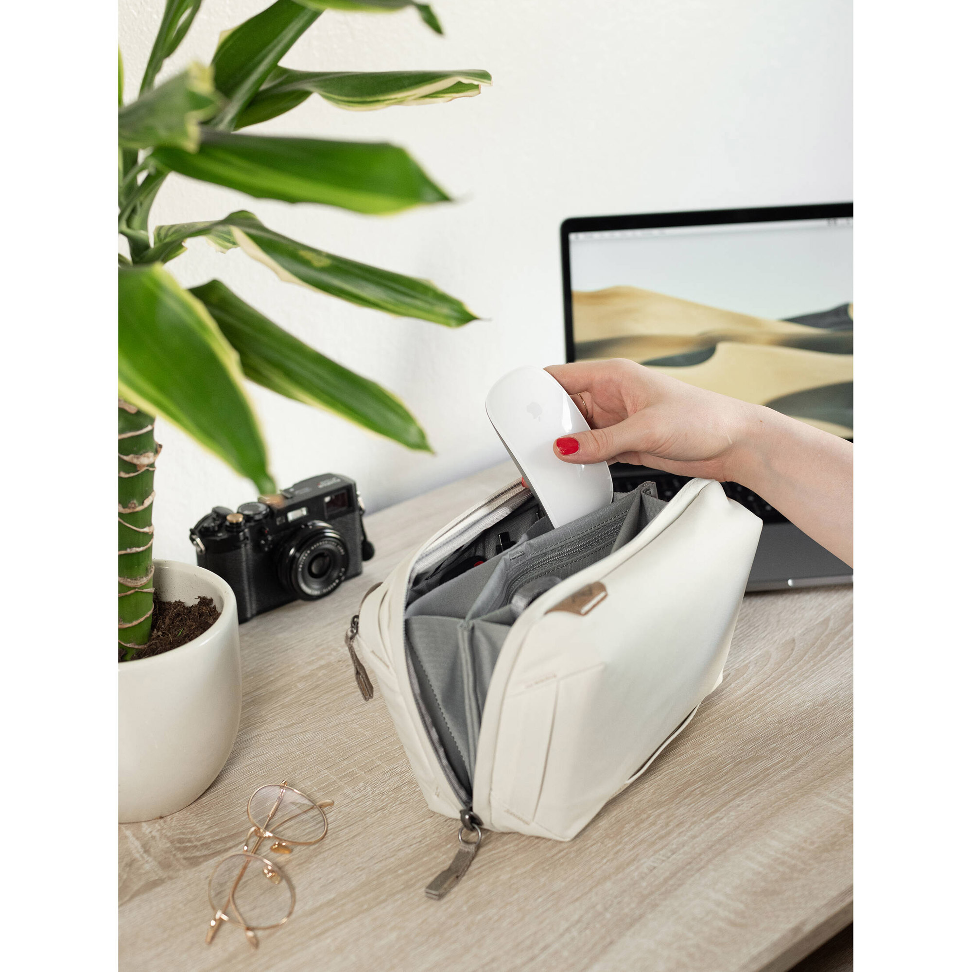 Чехол-органайзер Peak Design Tech Pouch v3, цвет Bone, белый