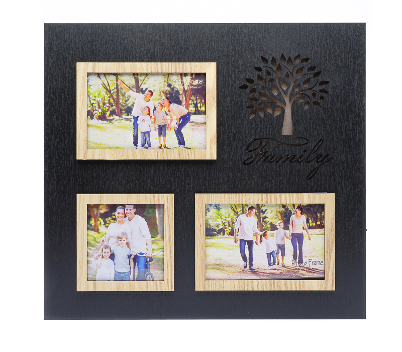Фоторамка с подсветкой Fotografia на 3 фото: 2х 10x15 + 10x10 см, "Family" (FFL-846)