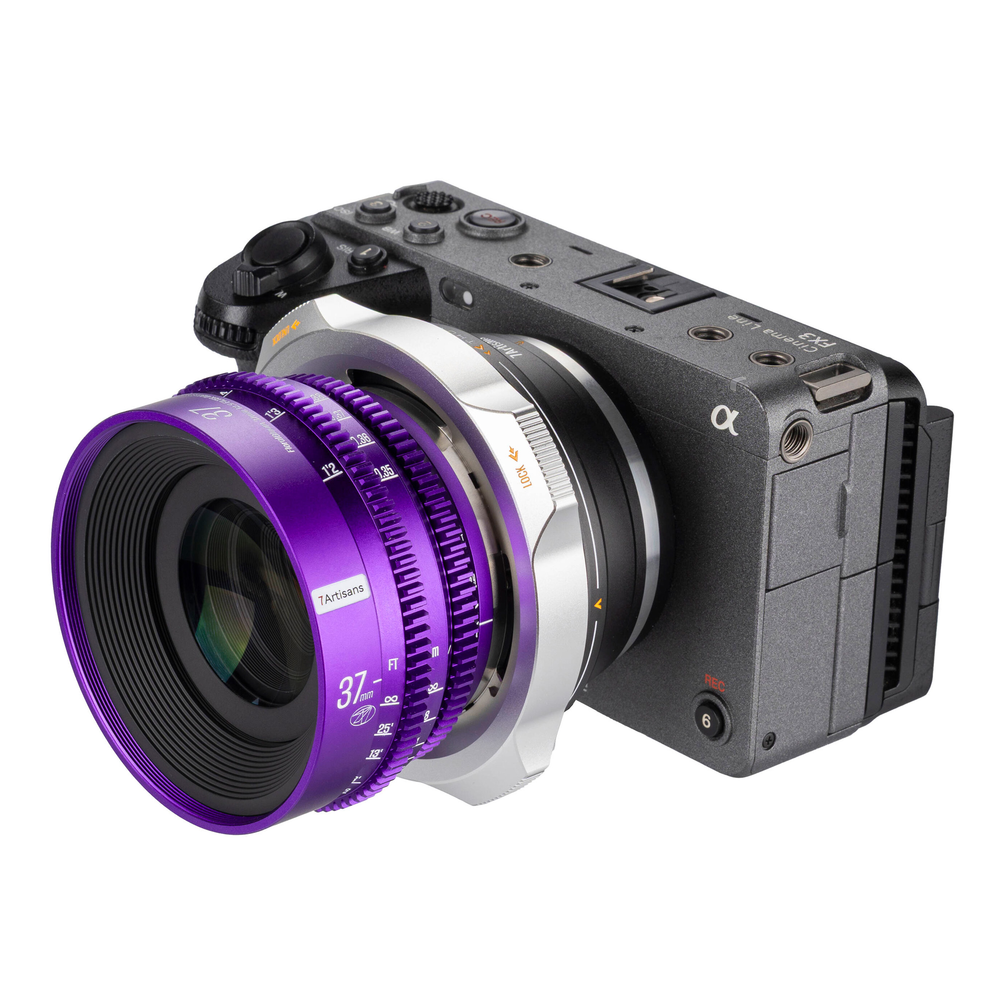 Адаптер 7Artisans PL 4 in 1, для объективов PL на камеры E/L/RF/Z-Mount, серебристый