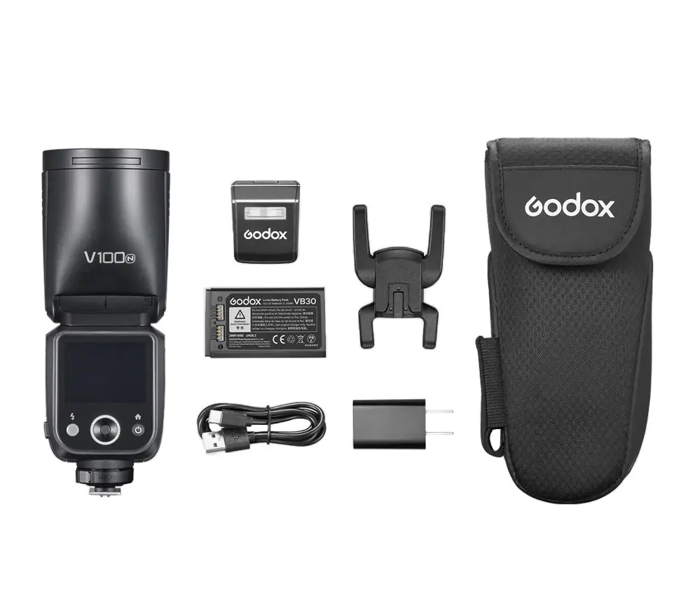 Вспышка Godox V100N TTL, для Nikon