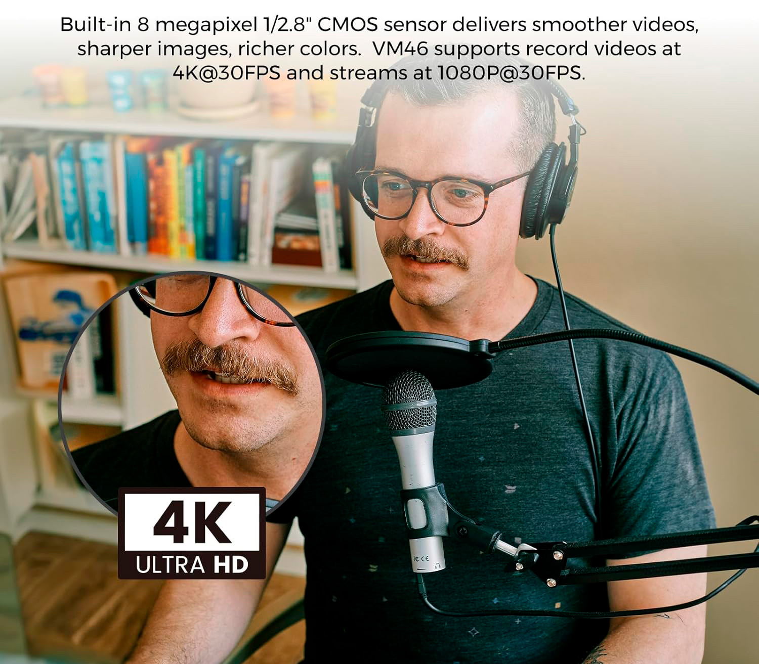 Веб-камера Nearity NearStream VM46, 4K, USB / Wi-Fi / Ethernet, 10х опт. зум