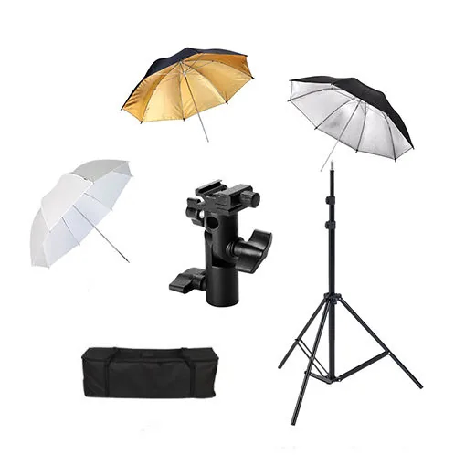 Комплект Grifon GRIF-85: стойка 200 см, адаптер для вспышки, 3 зонта, сумка