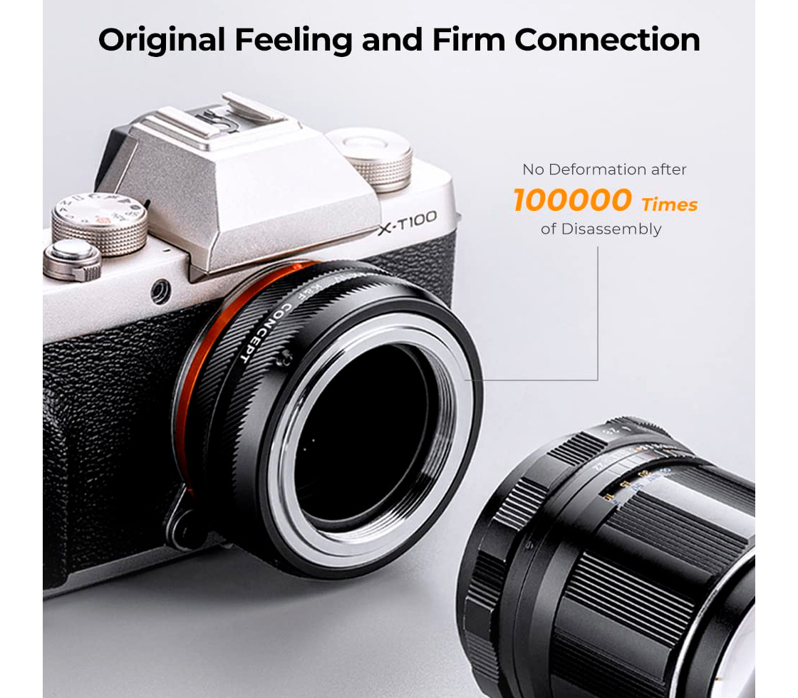 Адаптер K&F Concept M42-FX IV MF, объективы M42 на камеры Fujifilm X-Mount