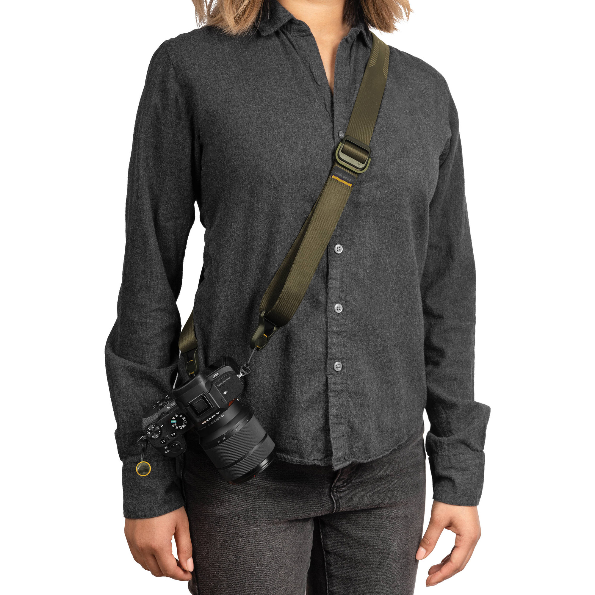Ремень Peak Design Camera Strap Slide Lite Kelp, оливковый