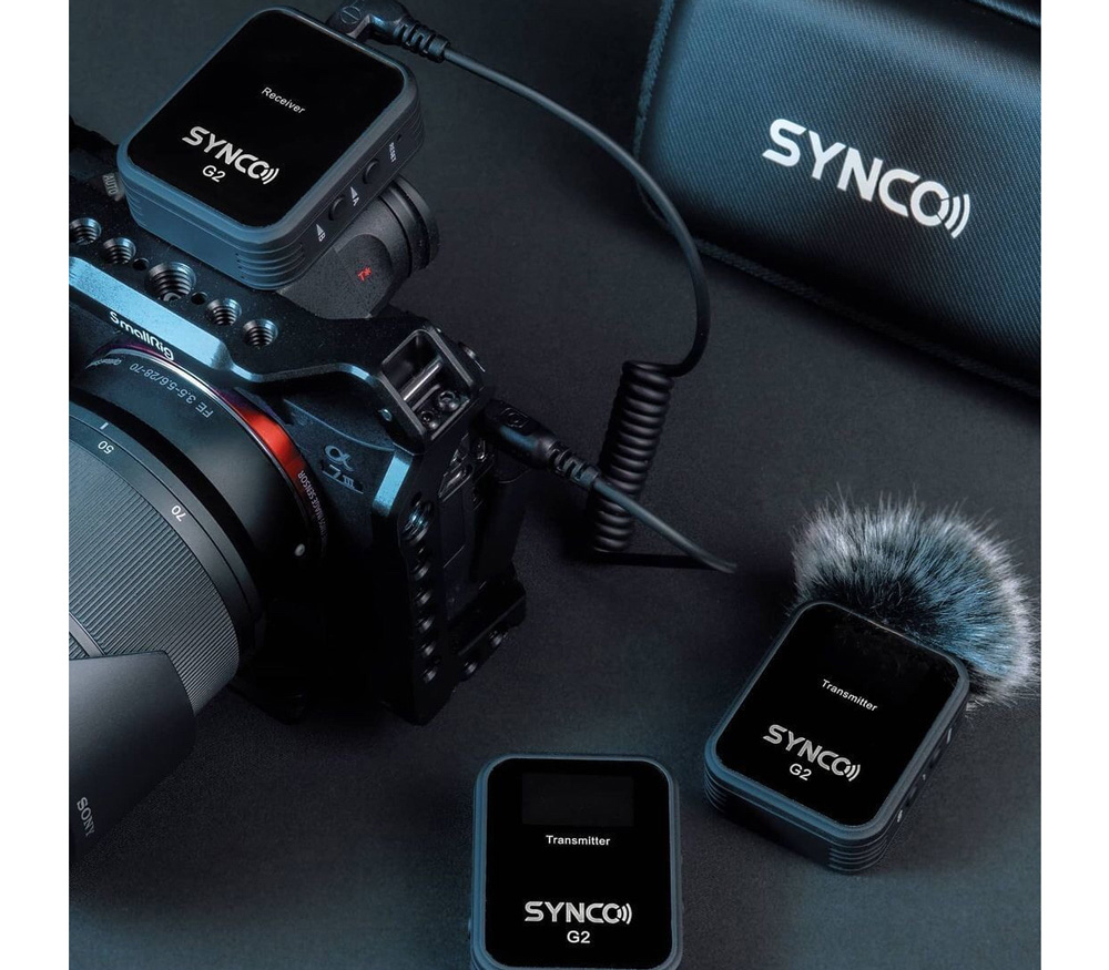 Беспроводная система Synco G2 A2, 2.4 ГГц, 2 передатчика + приемник, 3.5 мм TRS / TRRS + USB-C