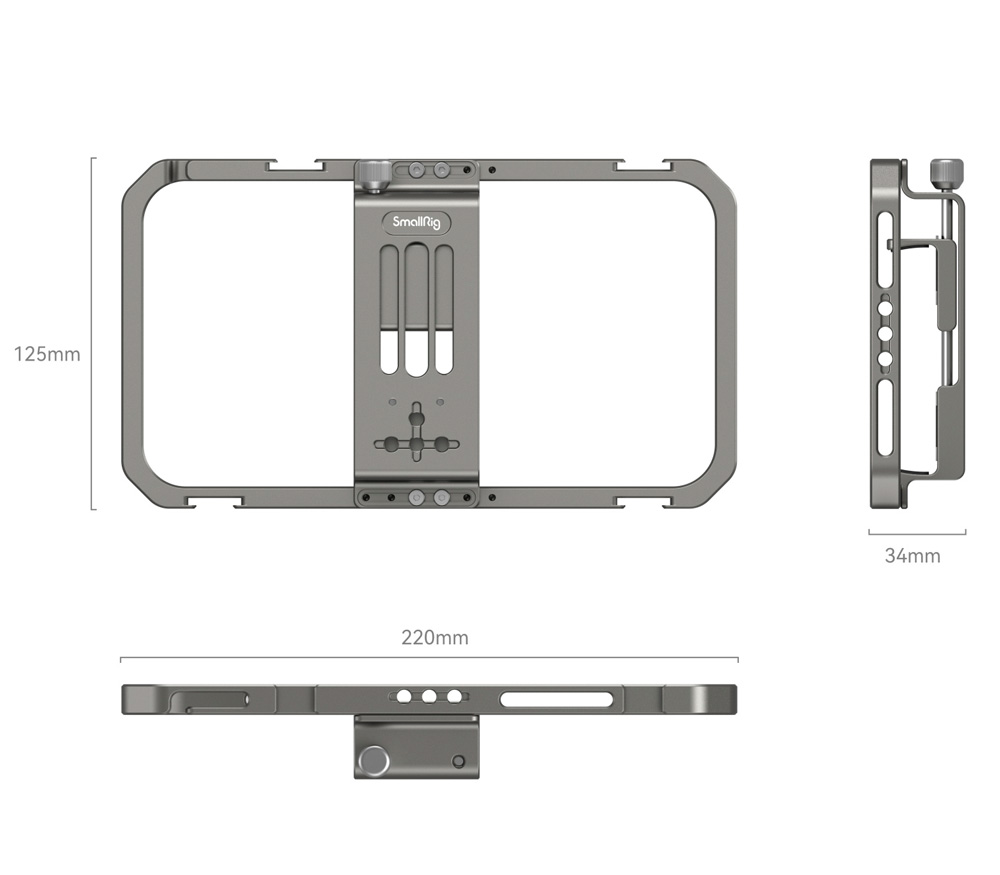 Клетка SmallRig 2791B Universal Cage для смартфона, универсальная