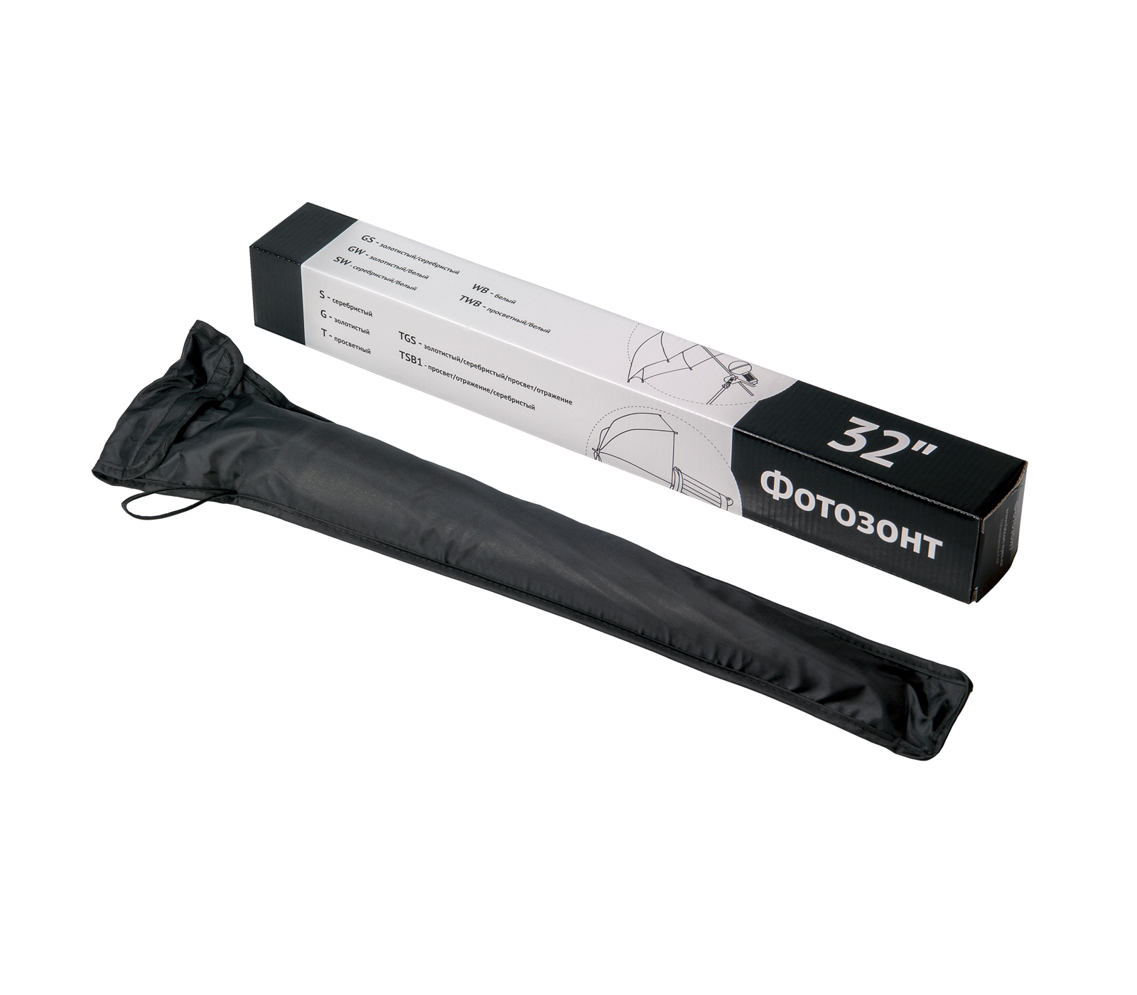 Зонт Falcon Eyes URK-32TWB, 70 см, комбинированный