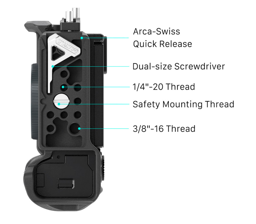 Клетка Tilta Half Camera Cage Lightweight Kit для Sony a7C II / a7CR, черная