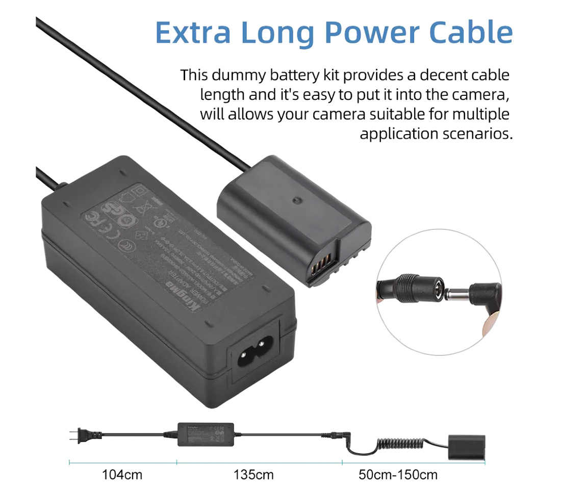 Адаптер питания Kingma DR-BLK22 + сетевой адаптер, вместо DMW-BLK22 и DMW-BLF19