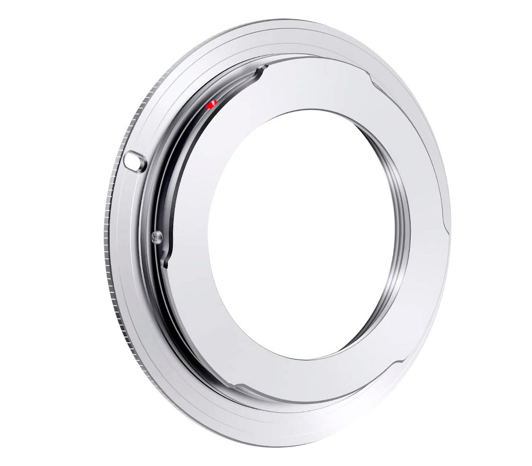 Переходное кольцо K&F Concept M42-EOS, для объективов M42 на камеры Canon EF/EF-S, серебристое