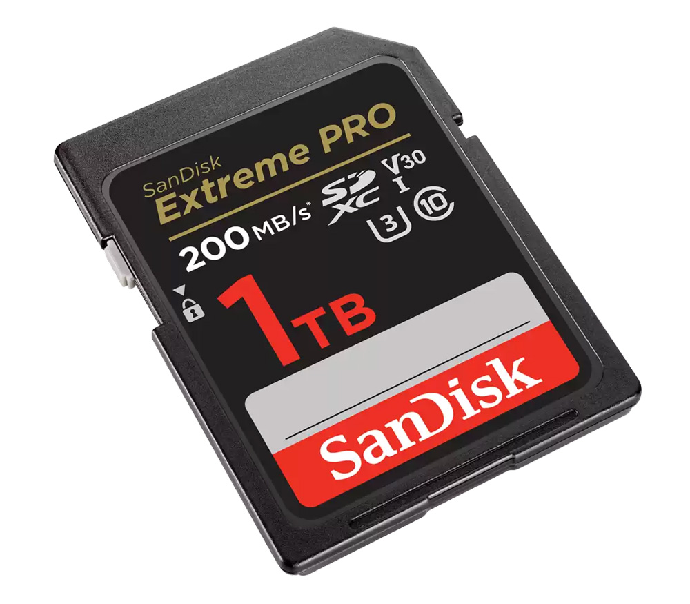 Карта памяти SanDisk SDXC 1TB Extreme Pro UHS-I V30 U3 200/140 Mb/s (уцененный)