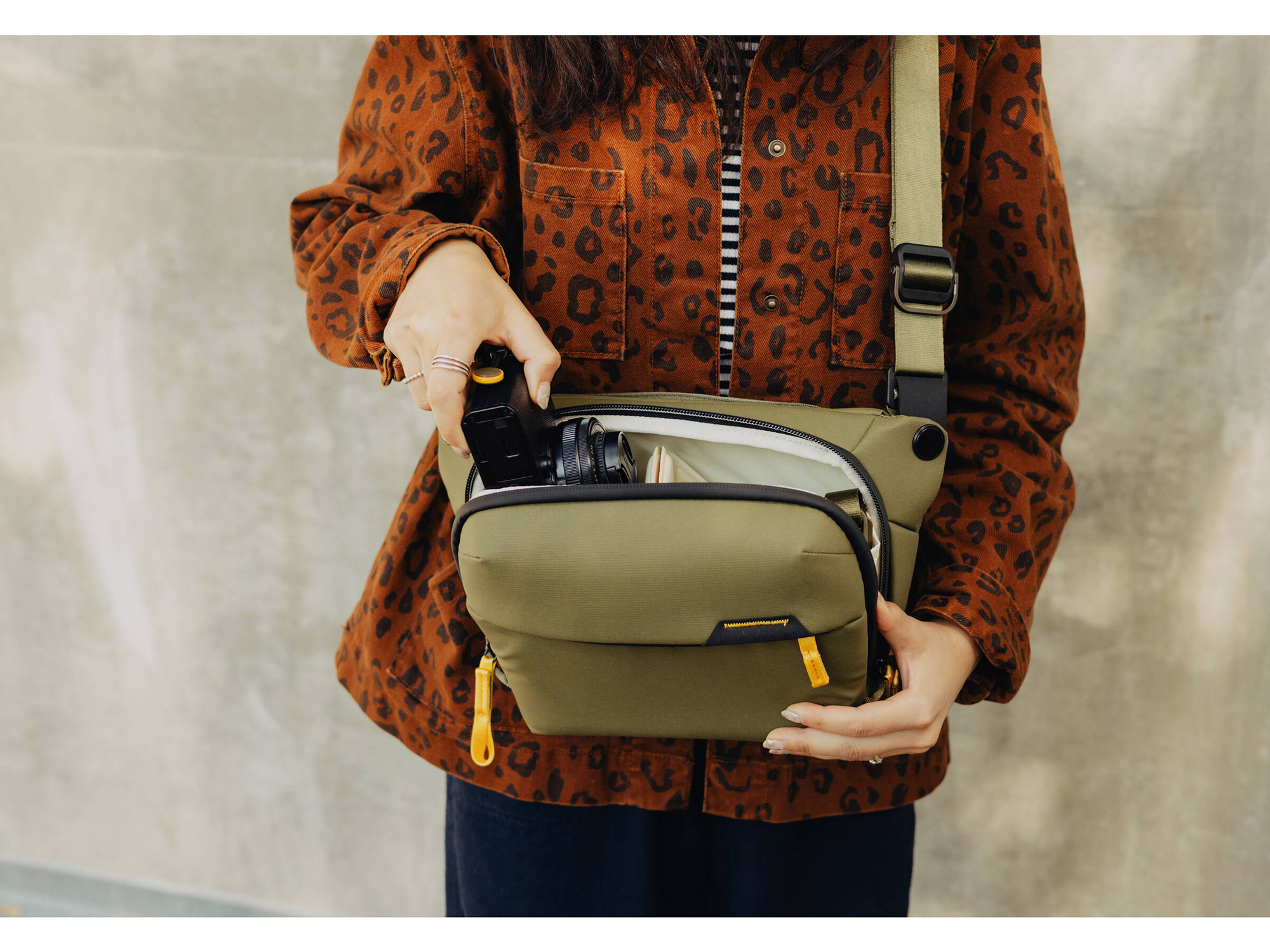 Сумка Peak Design The Everyday Sling 3L, цвет Kelp, оливковый