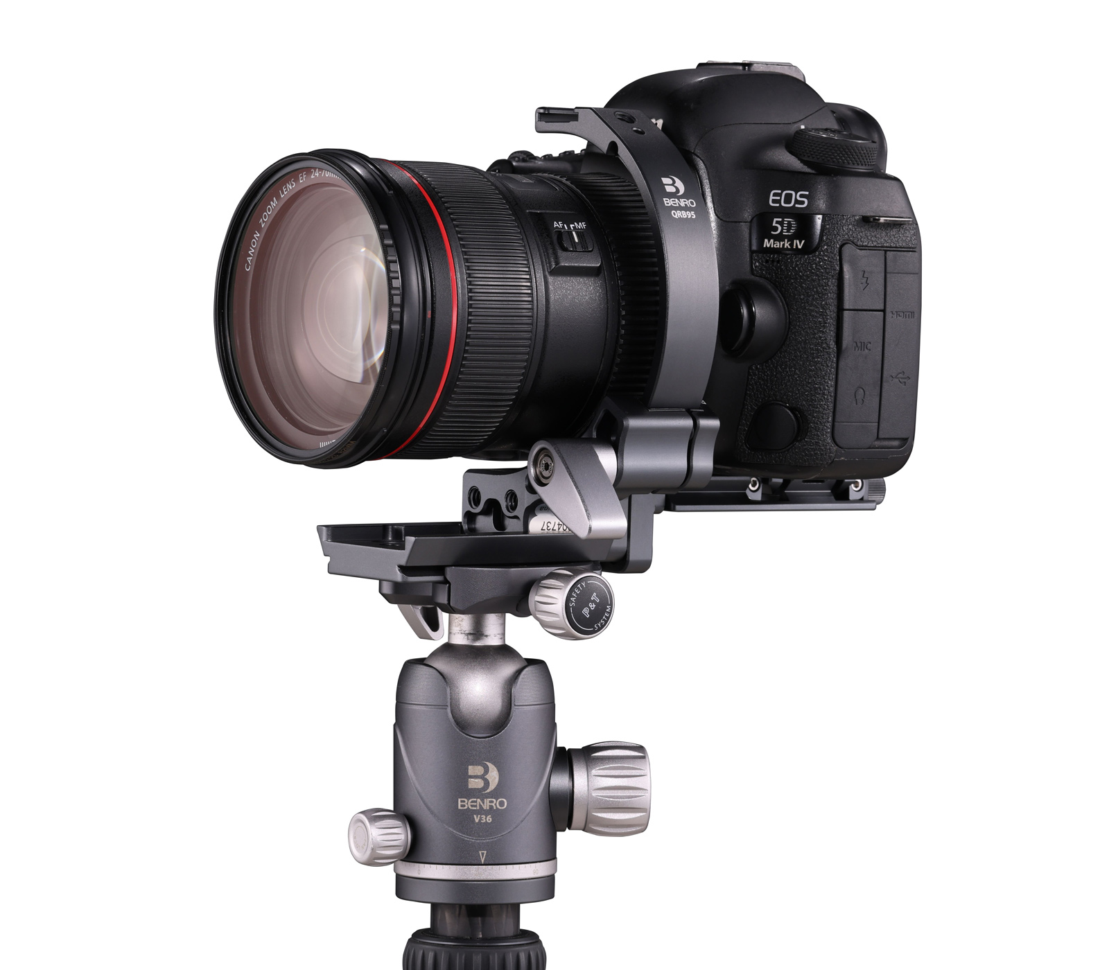 Поворотный держатель Benro QRB95DUAL для камеры с объективом (уцененный)