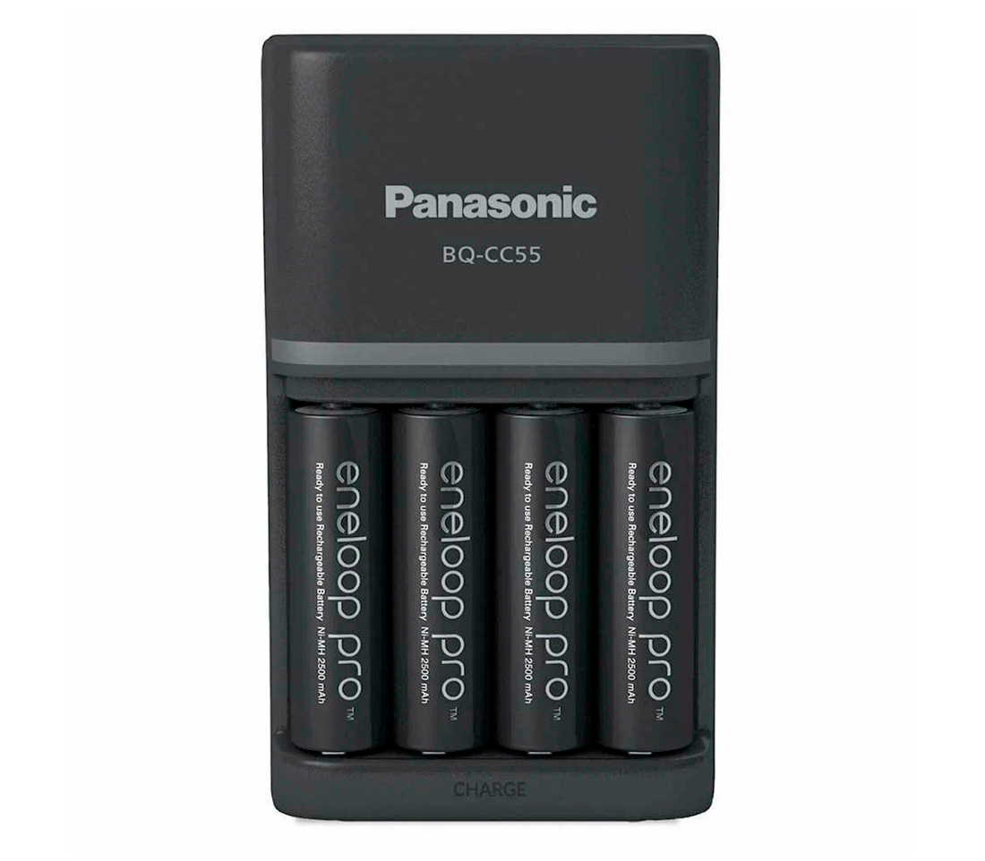 Зарядное устройство Panasonic Eneloop Smart & Quick + 4х АА 2500 мАч (K-KJ55HCD40E)