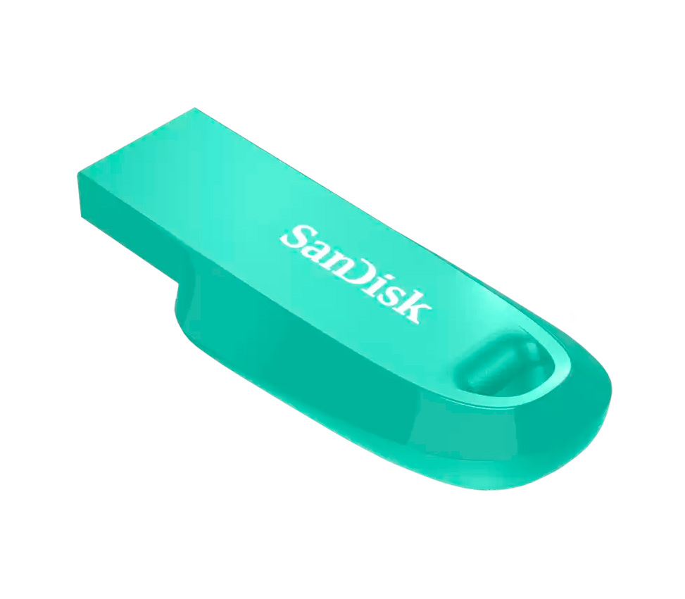 Накопитель SanDisk USB3.2 Flash 128GB Ultra Curve, зеленый